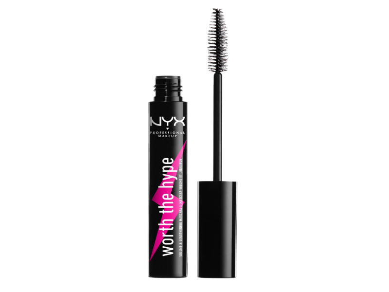 NYX Professional Makeup Worth The Hype Volumizing & Lengthening Mascara, Black, 0.23 oz