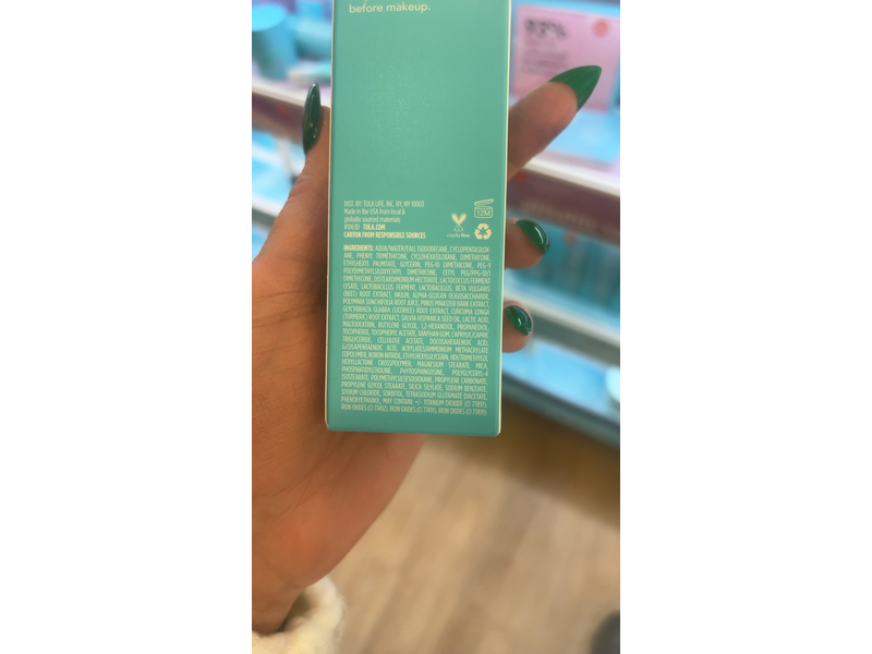 TULA Skin Care Filter Primer Blurring & Moisturizing Primer, Sunrise, 1 fl oz/30 mL