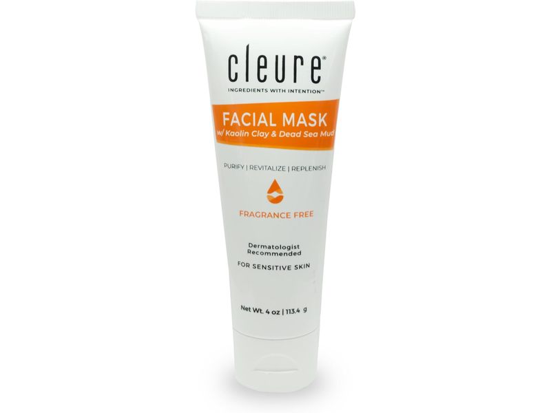 Cleure Facial Mask, Kaolin Clay & Dead Sea Mud, 4 oz|113.4 g
