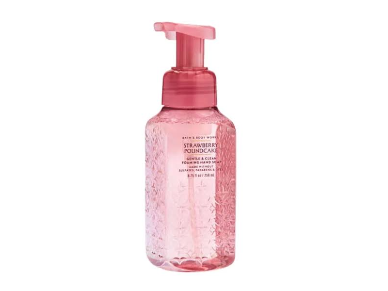 Bath&Body Works Gentle&Clean Foaming Hand Soap, Strawberry Poundcake, 8.75 fl oz/259 mL