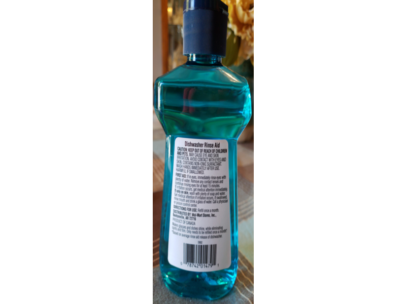 Great Value Dishwasher Rinse Aid, 80 Loads, 8.45 fl oz/250 mL