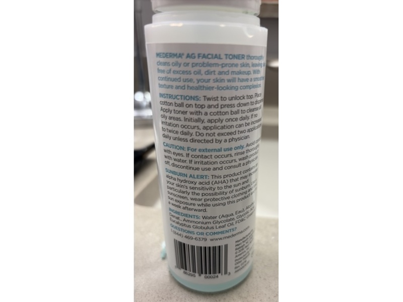 Mederma Advanced Dry Skin Therapy Facial Toner, 6 fl oz/175 mL