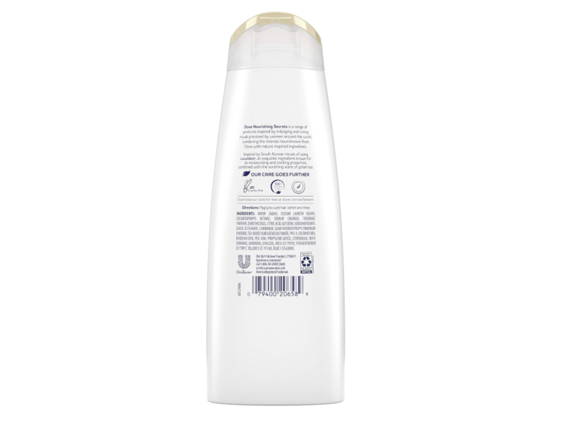 Dove Nourishing Secrets Shampoo, Cool Moisture, 12 fl oz/355 mL