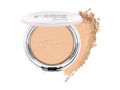 It Cosmetics Celebration Powder Foundation, Medium Tan, 0.30 oz/9.00 g