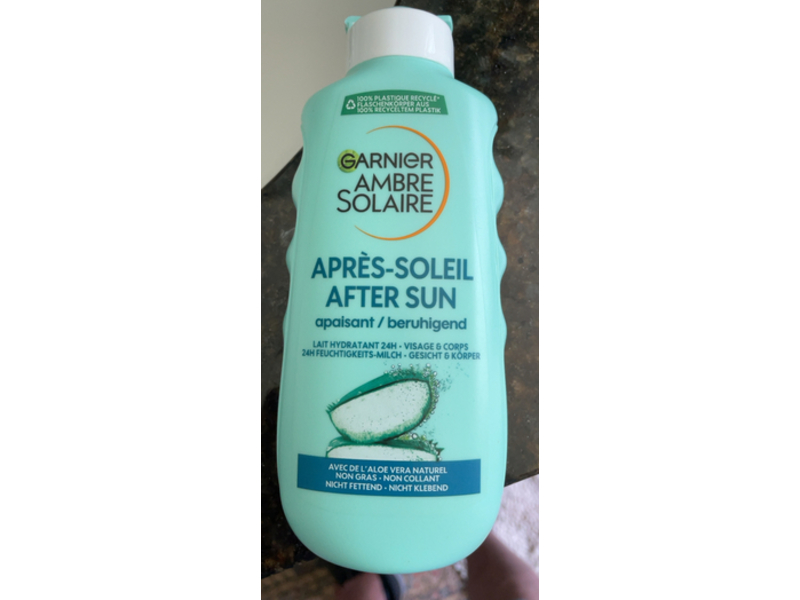 Garnier Ambre Solaire After Sun Moisturizing Milk, Aloe Vera, 200 mL