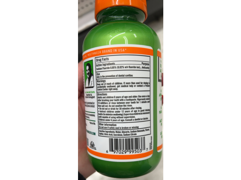 TheraBreath Kids Anti Cavity Oral Rinse, Wacky Watermelon, 10 fl oz/296 mL