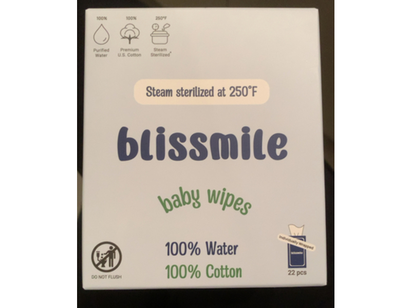 Blissmile Baby Wipes, 22 Count
