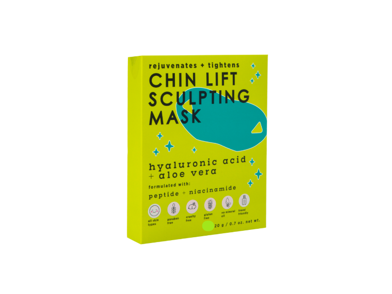 Danielle Creations Chin Lift Sculpting Mask, Hyaluronic Acid + Aloe Vera, 0.7 oz/20 g