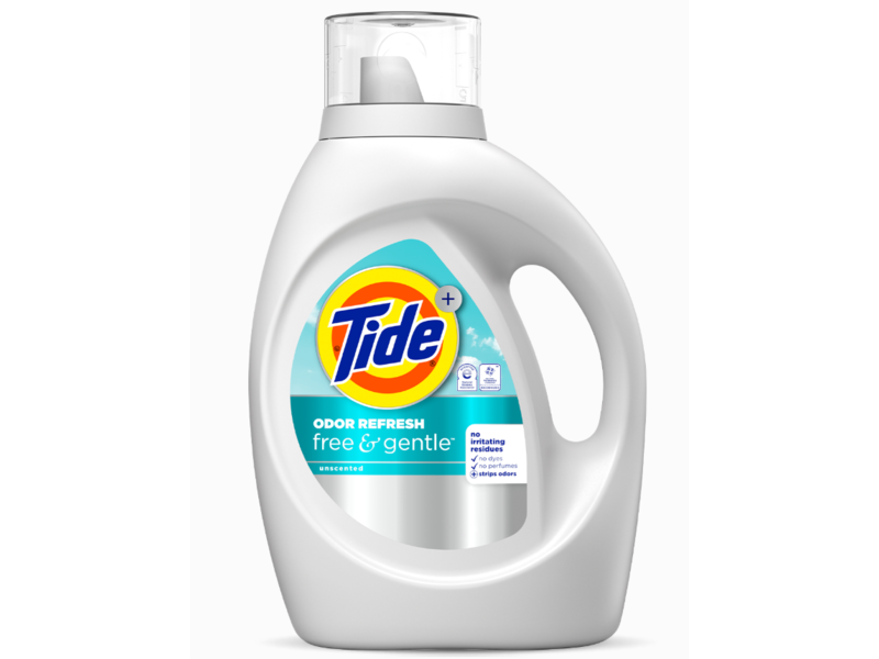 Tide Free & Gentle Odor Refresh Pacs, Unscented. 37 oz/1.05 Kg