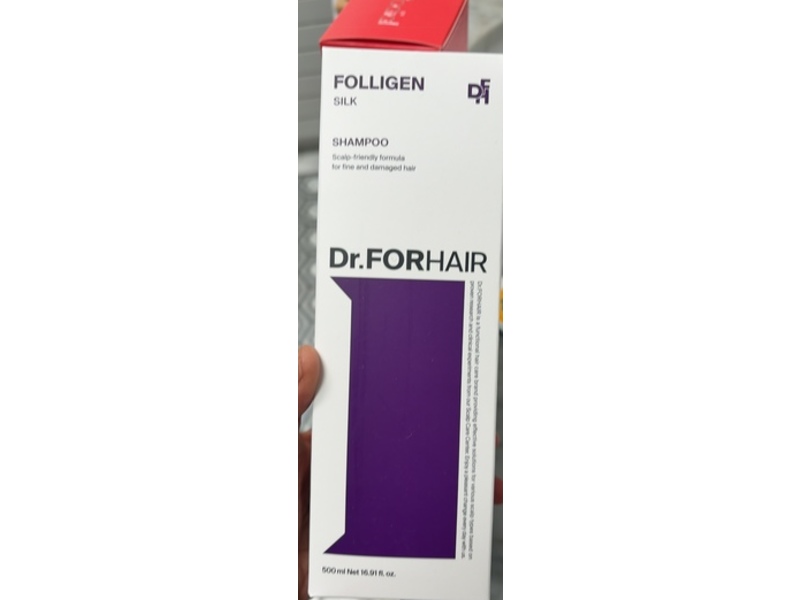 Dr.FORHAIR Folligen Silk Shampoo, 16.91 fl oz/500 mL