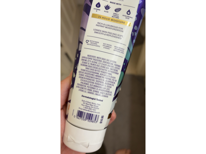 Bath & Body Works Butterfly Ultimate Hydration Body Cream, Shea Butter + Hyaluronic Acid, 8 oz/226 g, Pack Of 2