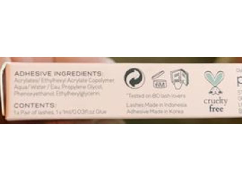 Eylure London Naturals Lashes + Adhesive, No. 003, 0.03 fl oz/1 mL