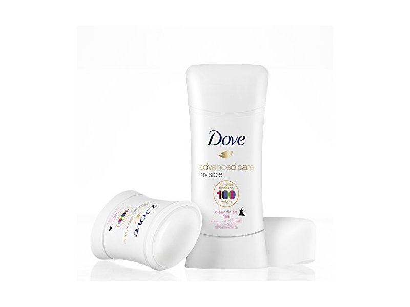 Dove Invisible Advanced Care Antiperspirant Deodorant, Clear Finish, 2.6 Ounce