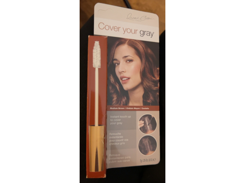Irene Gari Cover Your Gray Instant Touch Up, Medium Brown, 0.25 oz/7 g