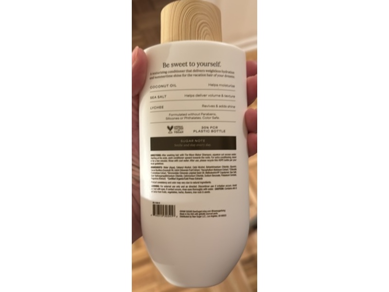 Raw Sugar The Wave Maker Conditioner, Lychee + Coconut, 16 fl oz/473 mL