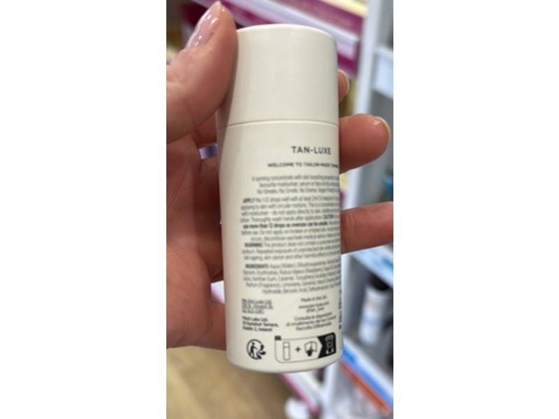 Tan-Luxe The Face, Illuminating Self Tan Drops, Light/Medium, 0.33 fl oz/10 mL