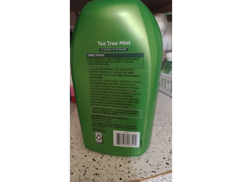 Equate Beauty Conditioner, Tea Tree Mint, 33.8 fl oz/1 L