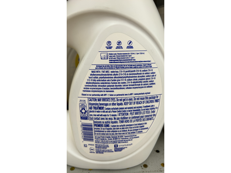 Tide Free & Gentle Liquid Laundry Detergent, 48 Loads, 63 fl oz/1.68 L