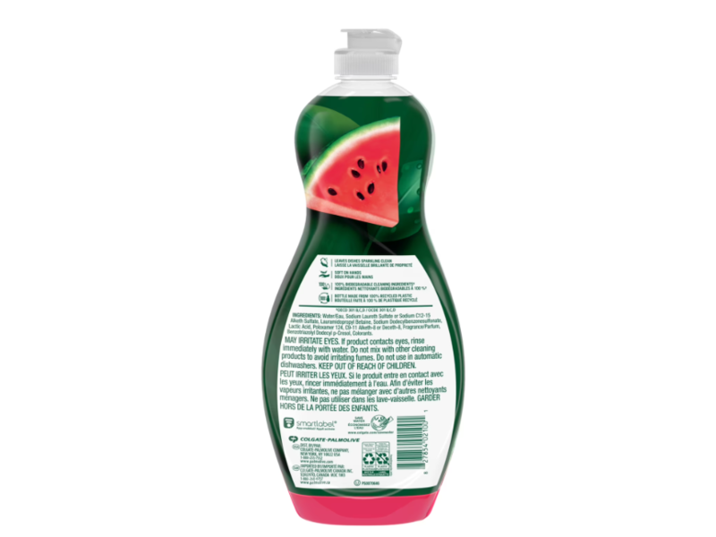 Palmolive Liquid Dish Soap, Watermelon Scent, 20 fl oz/591 mL, Pack Of 2