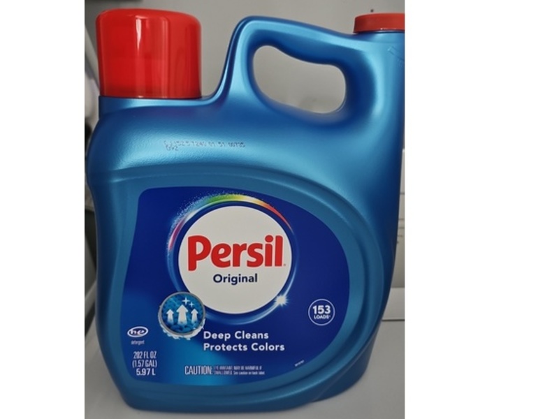 Persil Deep Cleans Protects Colors Liquid Laundry Detergent, Original, 153 Loads, 202 fl oz/5.97 L
