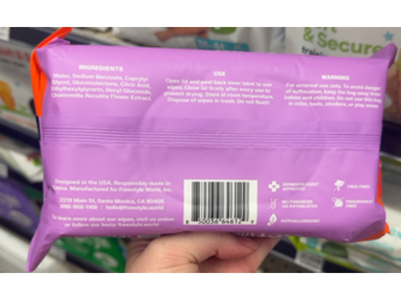 Freestyle Wipes, Soft Bamboo, 72 Count