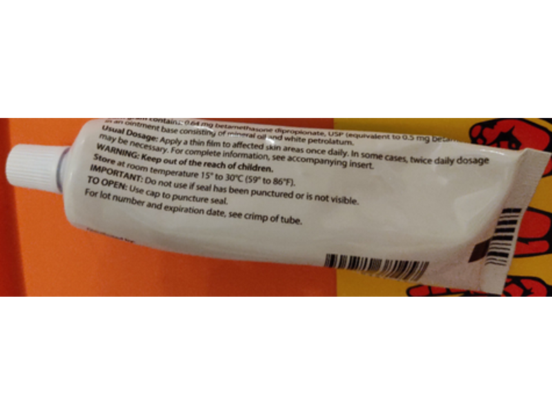 Betamethasone Dipropionate Ointment, USP 0.05%, 1.59 oz/ 45 g Activas (RX)