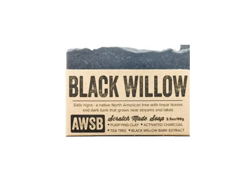 A Wild Soap Bar Black Willow Scrath Made Soap, 3.5 oz/99 g