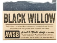 A Wild Soap Bar Black Willow Scrath Made Soap, 3.5 oz/99 g - thumbnail 1