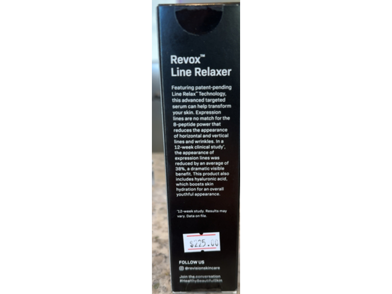Revision Skin Care Revox Line Relaxer, Hyaluronic Acid + Arnica, 1.7 fl oz/50 mL