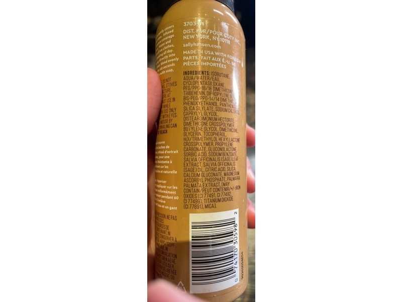 Sally Hansen Air Brush Legs Makeup Spray, Light Glow, 4.4 oz/124.7 g