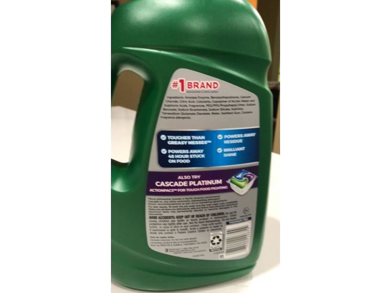 Cascade Advanced Power Away Dishwasher Detergent, Fresh Scent, 125 oz/3.54 kg