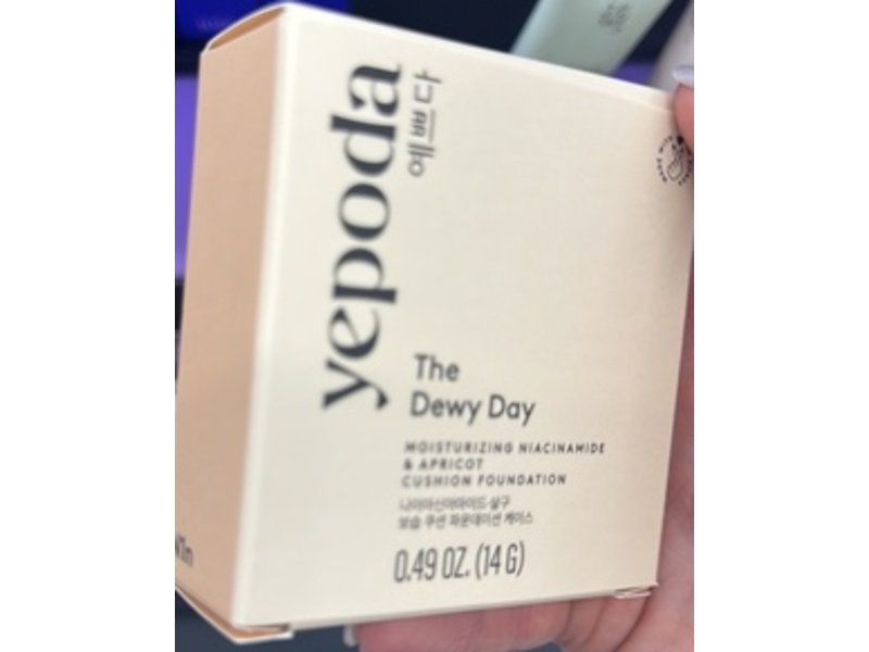 Yepoda The Dewy Day Cushion Foundation, N1n, 0.49 oz/14 g