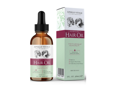 Apollo Vitale Rosemary Hair Oil, 2 fl oz/60 mL