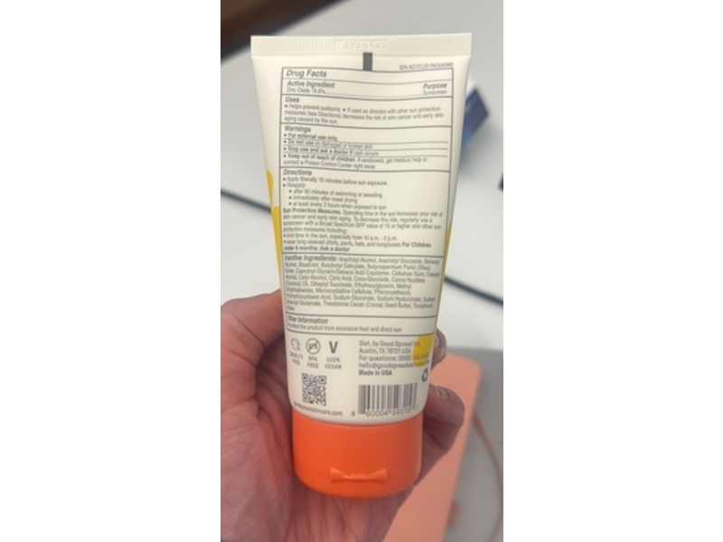 Goodspread Universal Mineral Sunscreen, SPF 50, 3.4 fl oz/100 mL