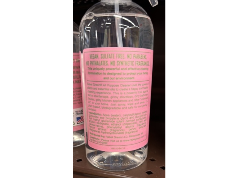 Rebel Green All-Purpose Spray, Pink Lilac, 16 fl oz/473 mL