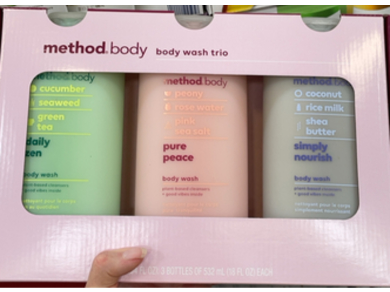 Method Body Wash Trio, 18 fl oz/532 mL