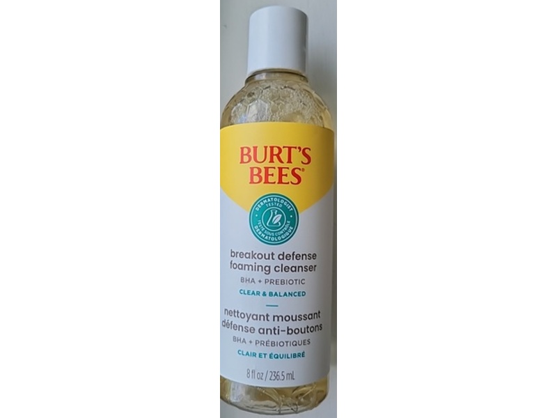 Burt's Bees Breakout Foaming Cleanser, BHA + Prebiotic, 8 fl oz/236.5 mL