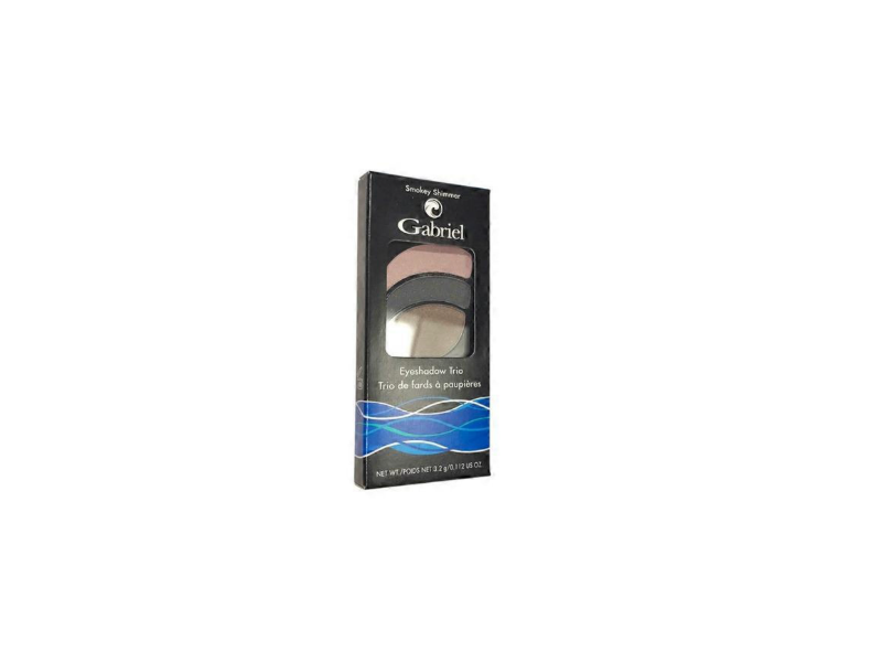 Gabriel Cosmetics Eyeshadow Trio, Smokey Shimmer, 0.112 fl oz/3.2 g