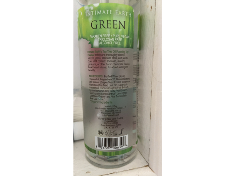 Intimate Earth Green Foaming Toy Cleaner, Tea Tree Oil, 200 mL
