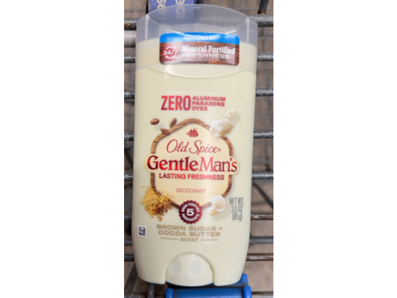 Old Spice Gentle Man's Deodorant, Brown Sugar + Cocoa Butter, 3.0 oz/85 g, Pack of 3