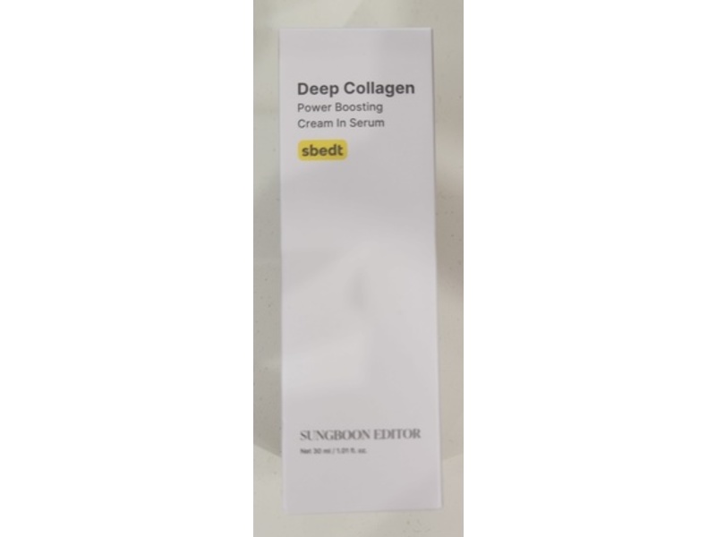 Sungboon Editor Deep Collagen Power Boosting Cream In Serum, 1.01 oz/30 mL