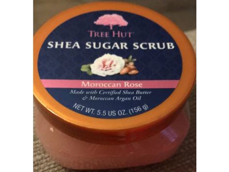 Tree Hut Shea Sugar Scrub, Moroccan Rose, 5.5 oz/156 g
