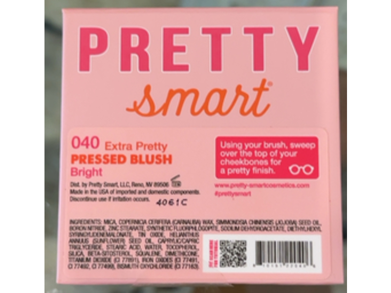 Pretty Smart Extra Pretty Pressed Blush, Bright, 0.19 oz/5.5 g