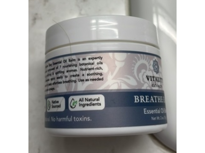 Vitality Extracts Essential oil Balm, Breathe Easy, 2 oz/57 g