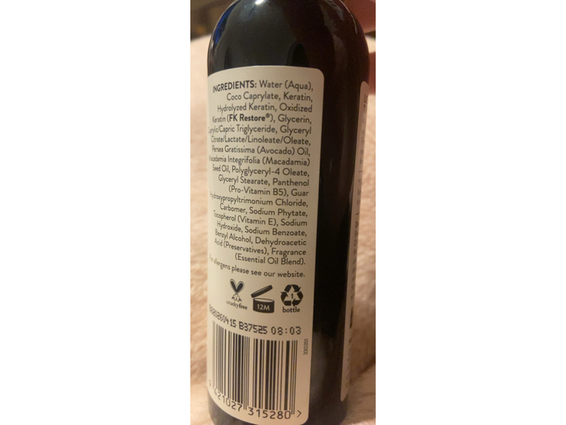 Glow Lab Leave In Treatment, Keratin, 5.07 fl oz/150 mL