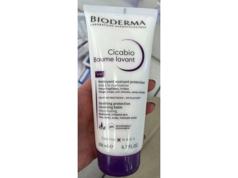 Bioderma Cicabio Baume Lavant, 6.7 fl oz/200 mL