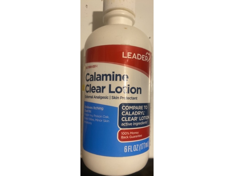 Leader Calamine Clear Lotion, 6 fl oz/177 mL