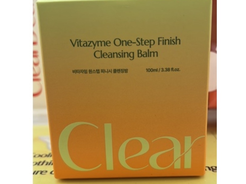 Clear Vitazyme One-Step Finish Cleansing Balm, 3.38 fl oz/100 mL