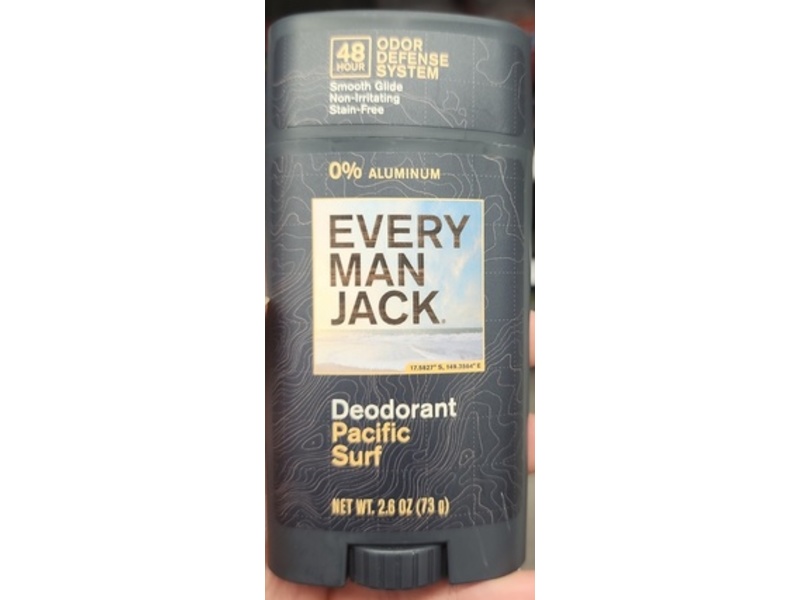 Every Man Jack Deodorant, Pacific Surf, 2.6 oz/73 g