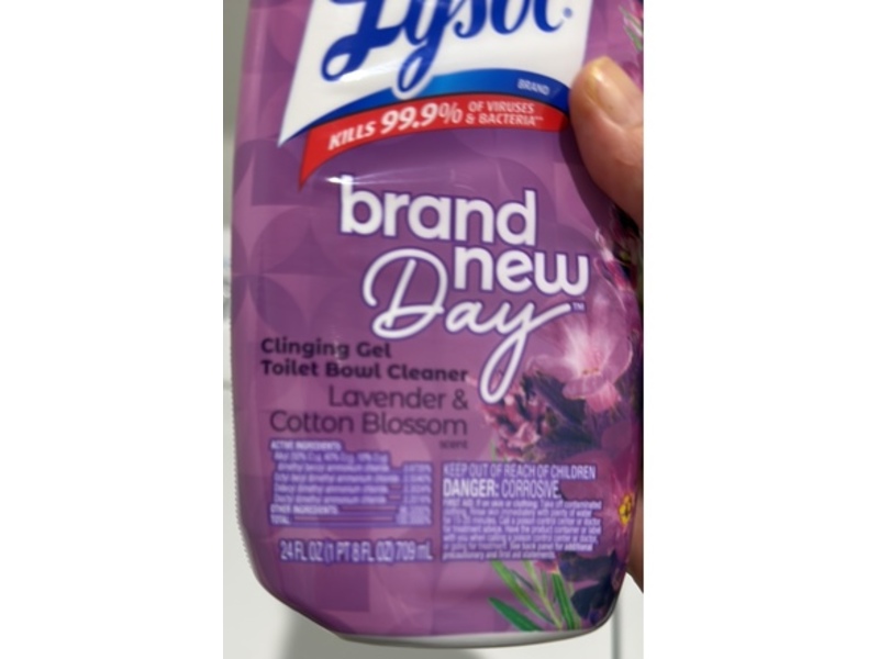 Lysol Toilet Bowl Cleanser, Lavender & Blossom, 24 fl oz/709 mL